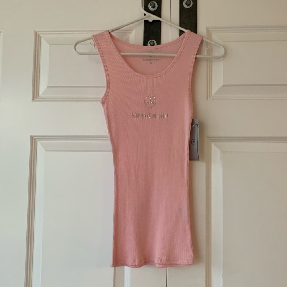 Mercedes Benz rhinestone tank top